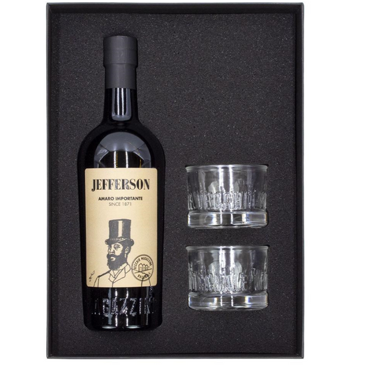 Jefferson Amaro cl70 Confezione Regalo 2 bicchieri